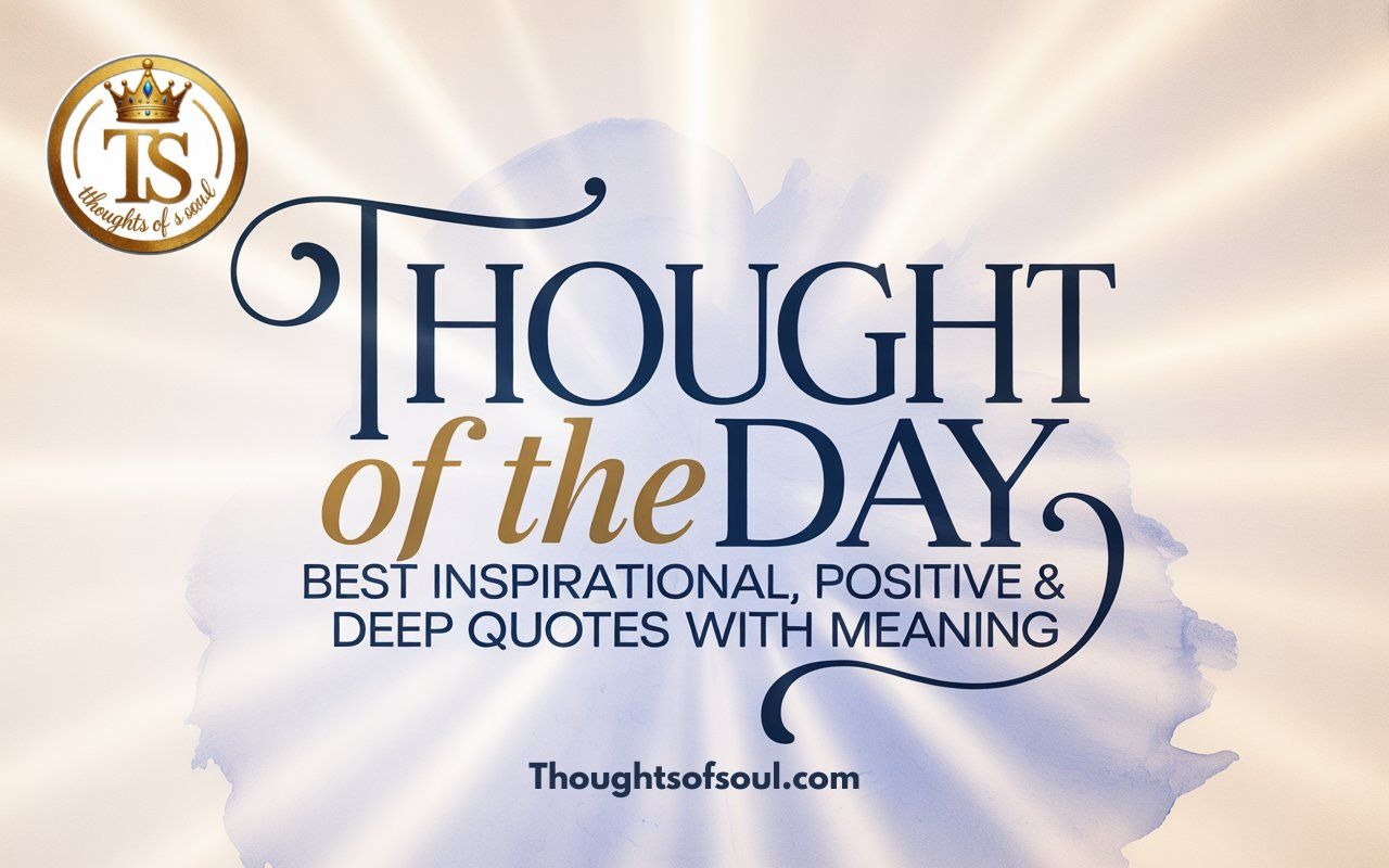 Thought of the Day – Best Inspirational, Positive & Deep Quotes with Meaning
